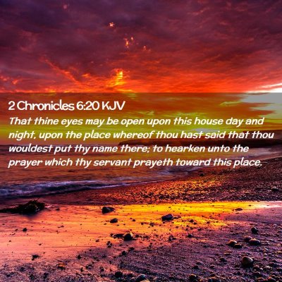 2 Chronicles 6:20 KJV Free Bible Images