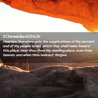 2 Chronicles 6:21 KJV Free Bible Images