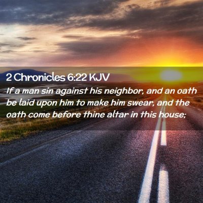 2 Chronicles 6:22 KJV Free Bible Images