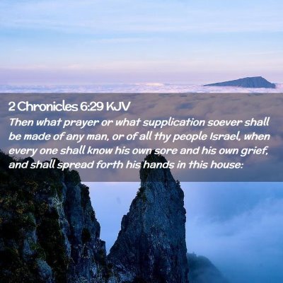 2 Chronicles 6:29 KJV Free Bible Images