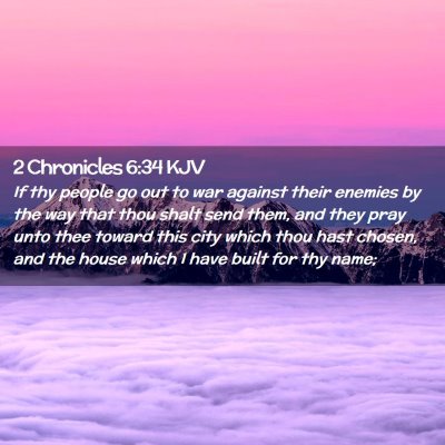 2 Chronicles 6:34 KJV Free Bible Images