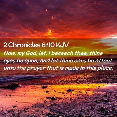 2 Chronicles 6:40 KJV Free Bible Images