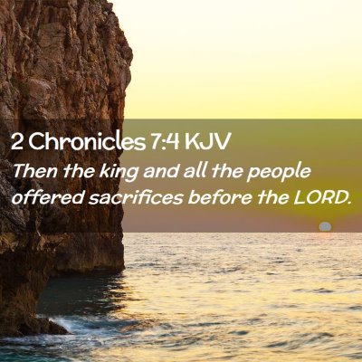 2 Chronicles 7:4 KJV Free Bible Images