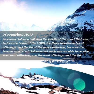 2 Chronicles 7:7 KJV Free Bible Images