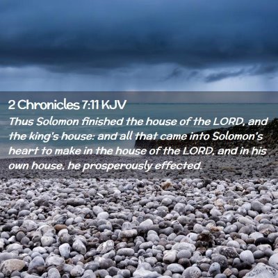 2 Chronicles 7:11 KJV Free Bible Images