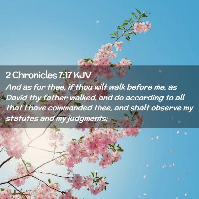 2 Chronicles 7:17 KJV Free Bible Images