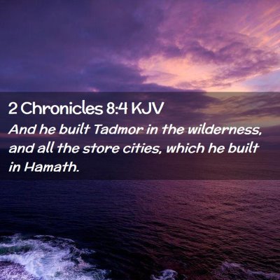 2 Chronicles 8:4 KJV Free Bible Images