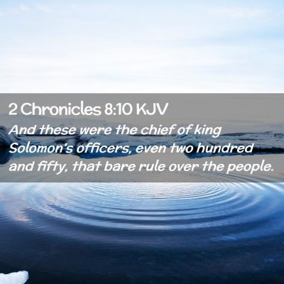 2 Chronicles 8:10 KJV Free Bible Images