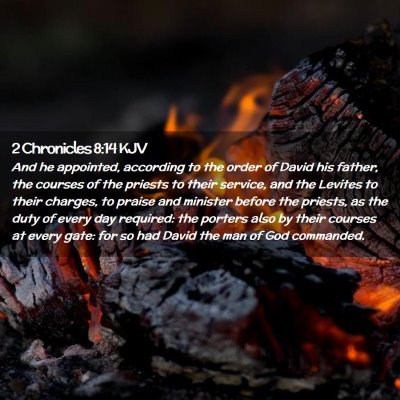 2 Chronicles 8:14 KJV Free Bible Images