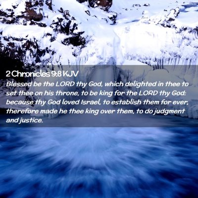 2 Chronicles 9:8 KJV Free Bible Images