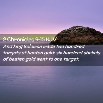 2 Chronicles 9:15 KJV Free Bible Images