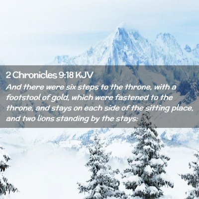 2 Chronicles 9:18 KJV Free Bible Images