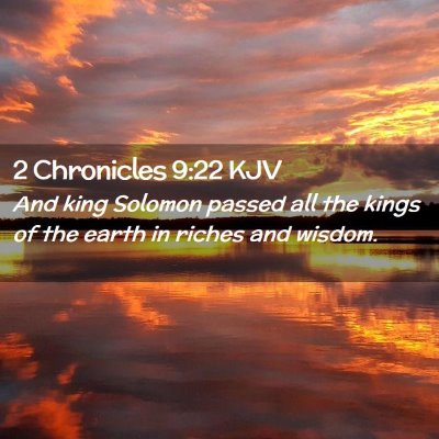 2 Chronicles 9:22 KJV Free Bible Images