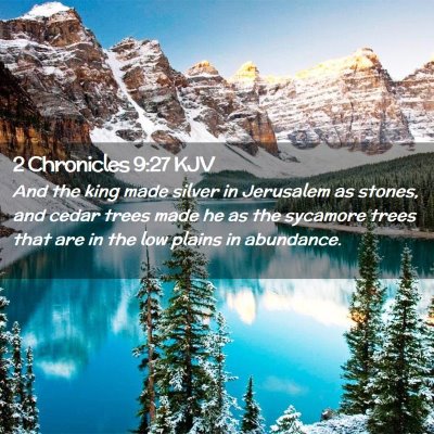 2 Chronicles 9:27 KJV Free Bible Images