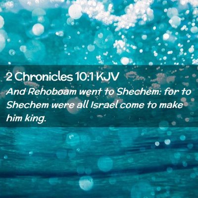 2 Chronicles 10:1 KJV Free Bible Images