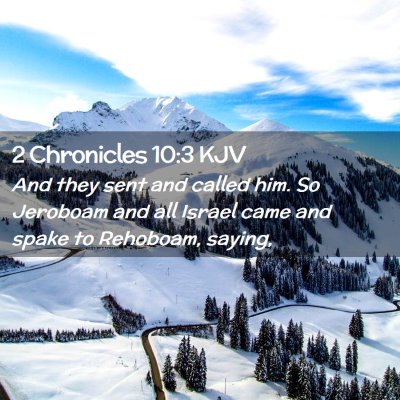 2 Chronicles 10:3 KJV Free Bible Images