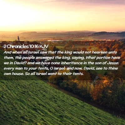 2 Chronicles 10:16 KJV Free Bible Images