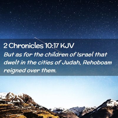 2 Chronicles 10:17 KJV Free Bible Images