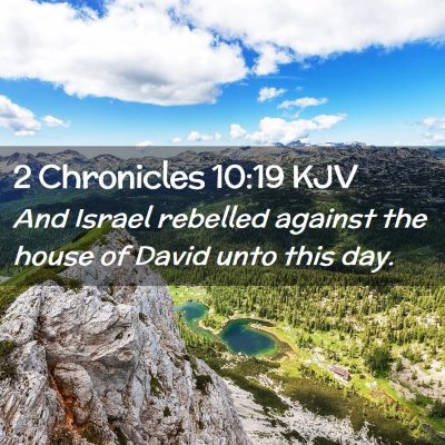 2 Chronicles 10:19 KJV Free Bible Images