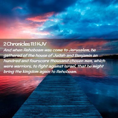 2 Chronicles 11:1 KJV Free Bible Images