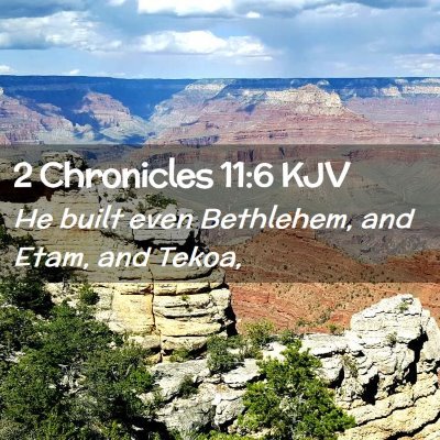 2 Chronicles 11:6 KJV Free Bible Images