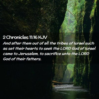 2 Chronicles 11:16 KJV Free Bible Images