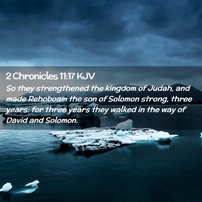 2 Chronicles 11:17 KJV Free Bible Images