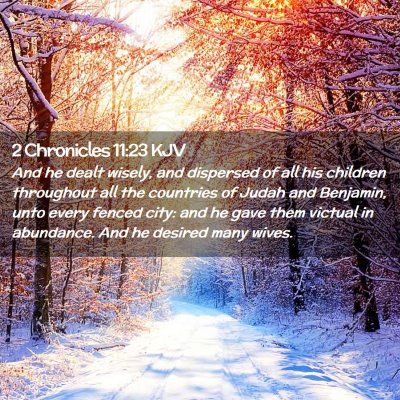 2 Chronicles 11:23 KJV Free Bible Images