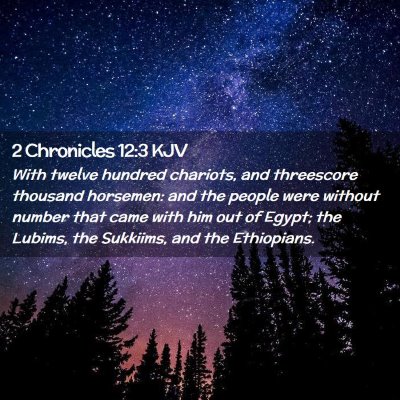 2 Chronicles 12:3 KJV Free Bible Images