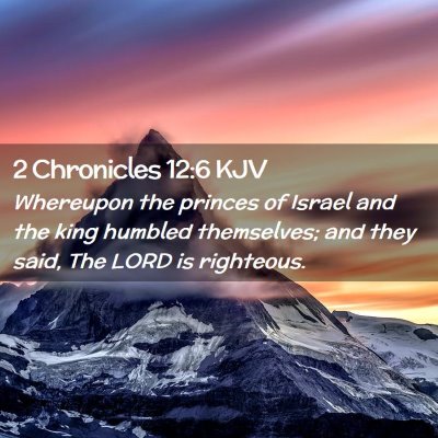 2 Chronicles 12:6 KJV Free Bible Images