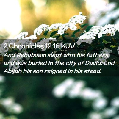 2 Chronicles 12:16 KJV Free Bible Images