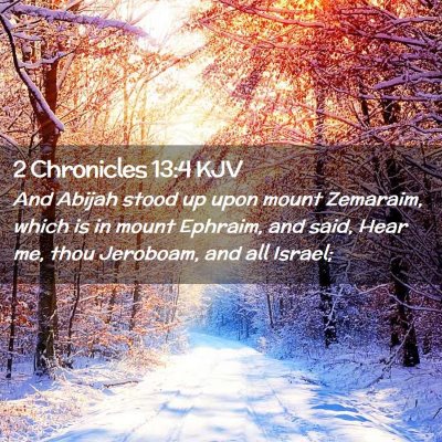 2 Chronicles 13:4 KJV Free Bible Images