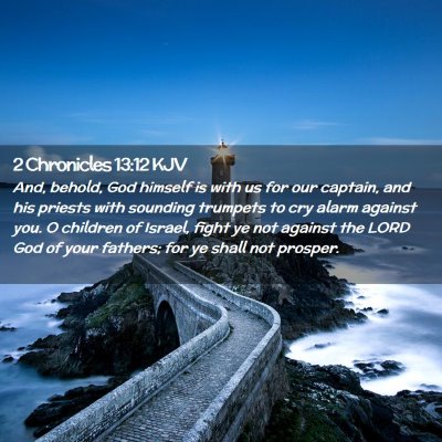 2 Chronicles 13:12 KJV Free Bible Images