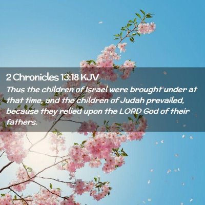 2 Chronicles 13:18 KJV Free Bible Images