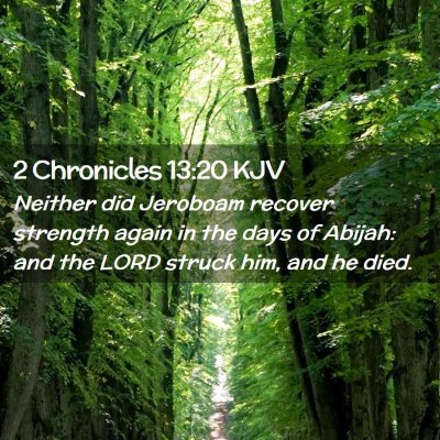 2 Chronicles 13:20 KJV Free Bible Images