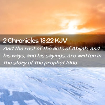 2 Chronicles 13:22 KJV Free Bible Images