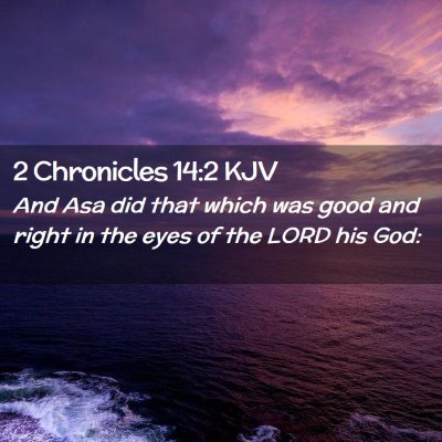 2 Chronicles 14:2 KJV Free Bible Images