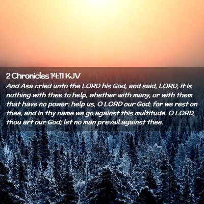 2 Chronicles 14:11 KJV Free Bible Images