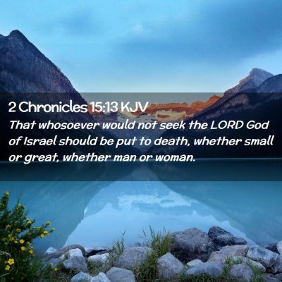 2 Chronicles 15:13 KJV Free Bible Images