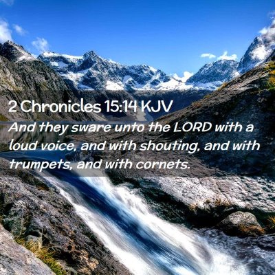 2 Chronicles 15:14 KJV Free Bible Images