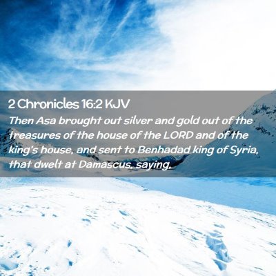 2 Chronicles 16:2 KJV Free Bible Images