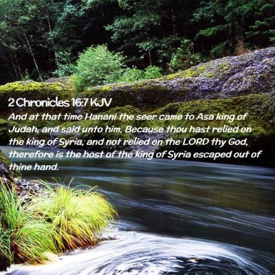 2 Chronicles 16:7 KJV Free Bible Images