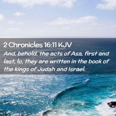 2 Chronicles 16:11 KJV Free Bible Images