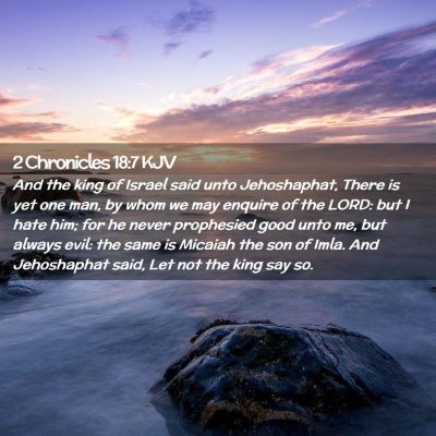 2 Chronicles 18:7 KJV Free Bible Images