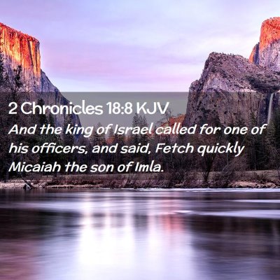 2 Chronicles 18:8 KJV Free Bible Images