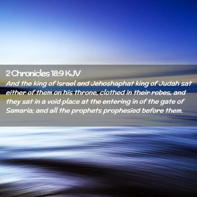 2 Chronicles 18:9 KJV Free Bible Images