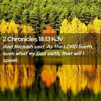 2 Chronicles 18:13 KJV Free Bible Images