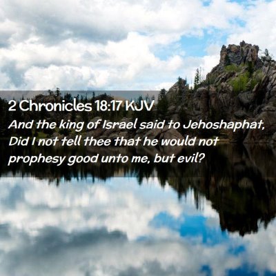 2 Chronicles 18:17 KJV Free Bible Images