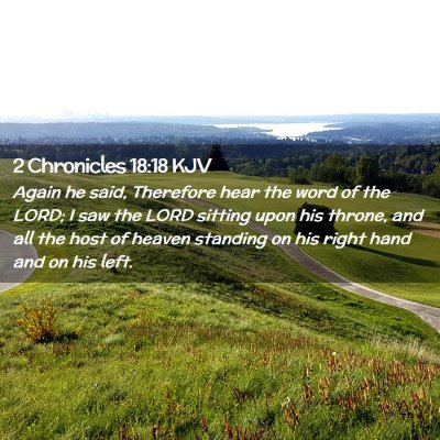 2 Chronicles 18:18 KJV Free Bible Images