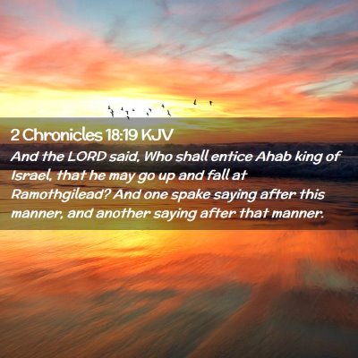 2 Chronicles 18:19 KJV Free Bible Images